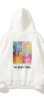 Kapüşonlu İçi Polar Van Gogh's Chair Baskılı Beyaz Unisex Hoodie Sweatshirt