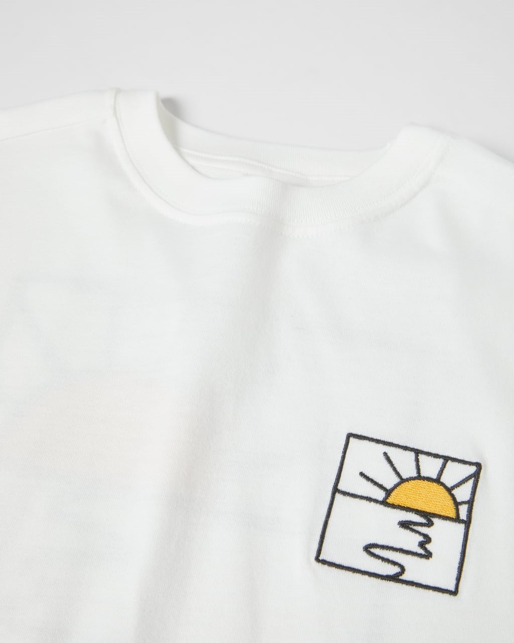  Sea Breeze Sunny Day California Yazılı Güneş Tasarım Baskılı Beyaz Çocuk T-Shirt
