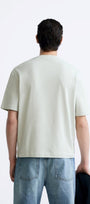 Bisiklet Yaka Syzygy Yazılı Oversize Mint Erkek T-shirt 