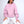 Bisiklet Yaka İçi Polar Pembe Unisex Oversize Sweatshirt