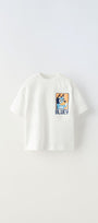 Bluey Yazılı Bluey Bingo Baskılı Beyaz Erkek Çocuk T-shirt 