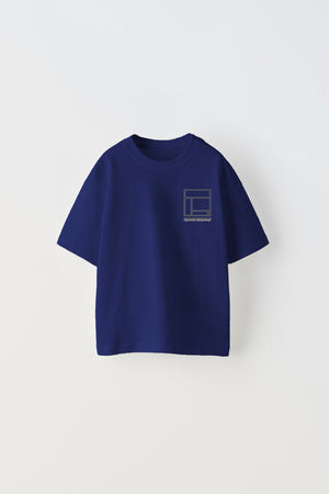The Champ Updated Simplicity Yazılı Desen Tasarım Baskılı Lacivert Çocuk T-Shirt