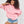 Fiyonk Desen Taş Baskılı Kapüşonlu İçi Polar Oversize Pembe Sweatshirt