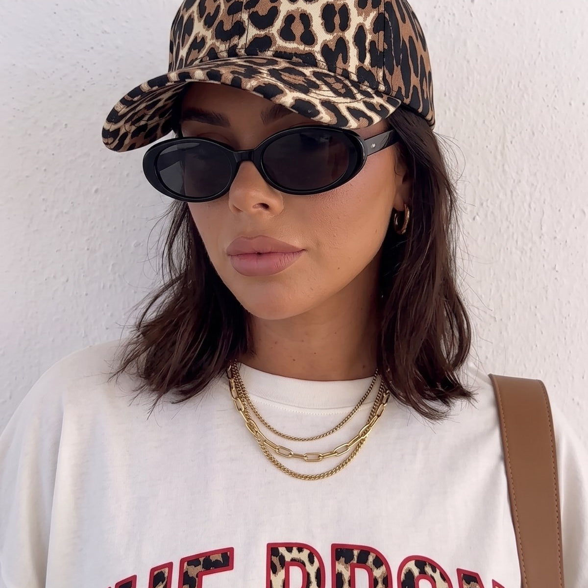 Kadın Leopar Desenli Beyzbol Şapkası Noir Leopard– Ayarlanabilir Siperli Günlük Cap