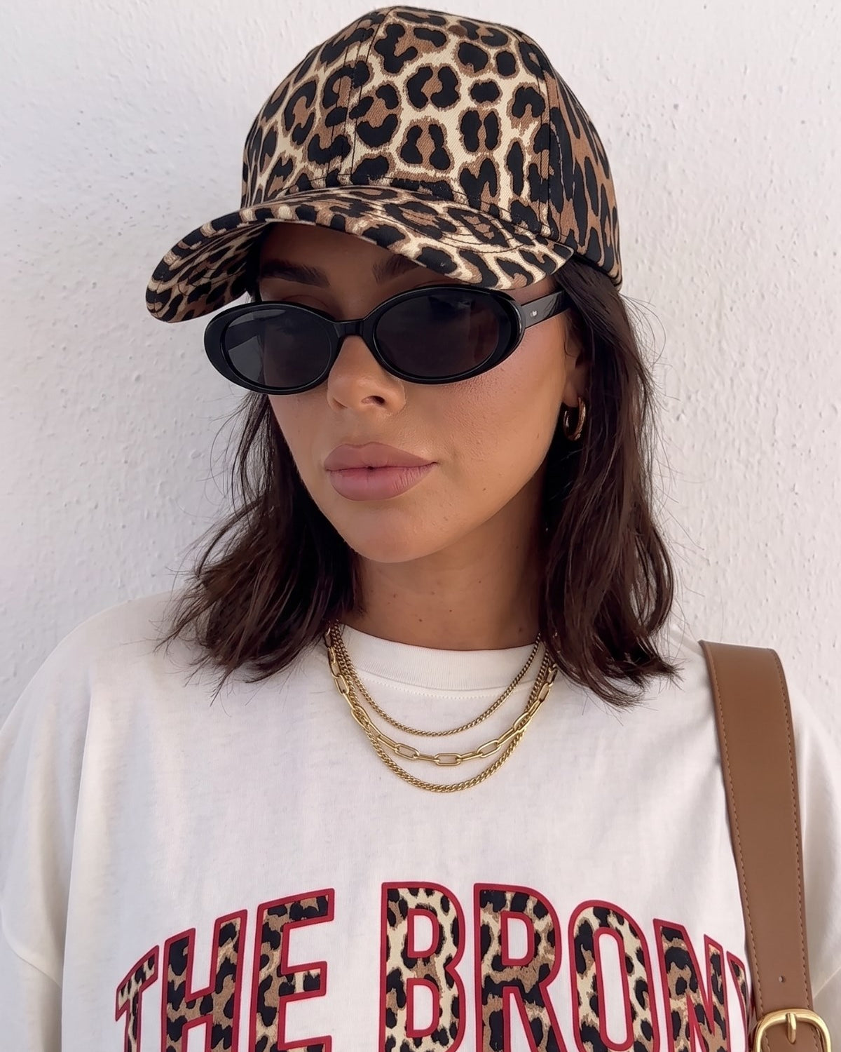 Kadın Leopar Desenli Beyzbol Şapkası Noir Leopard– Ayarlanabilir Siperli Günlük Cap