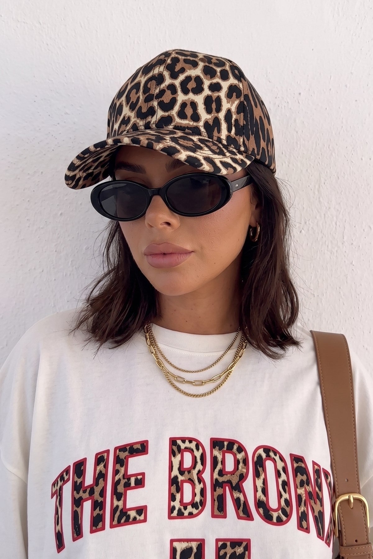 Kadın Leopar Desenli Beyzbol Şapkası Noir Leopard– Ayarlanabilir Siperli Günlük Cap