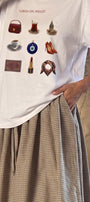 Kadın Oversize Tişört Turkish Girl Wishlist Baskılı Beyaz – Bisiklet Yaka, Rahat Kalıp, %100 Pamuk
