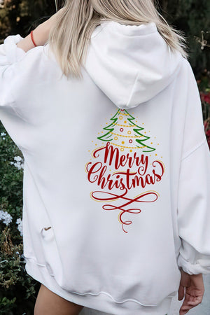 Merry Chrıstmas Baskılı Unisex Oversize Sweatshirt