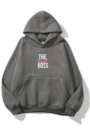 Sevgili Kombin The Real Boss Baskılı Kadın Sweatshirt