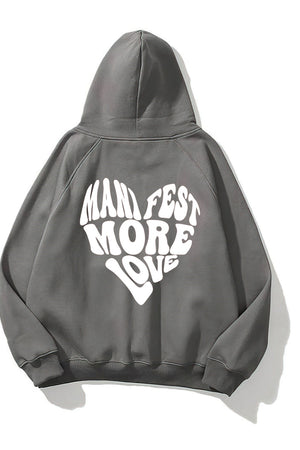 Sevgili Kombin Manifest More Love Baskılı Oversize Unisex Sweatshirt