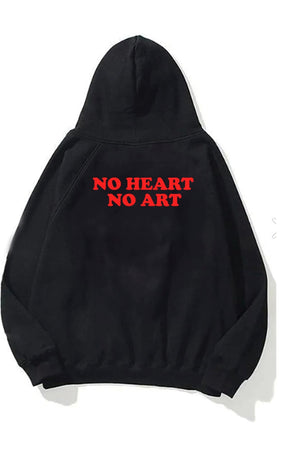 No Heart No Art Oversize Sweatshırt 
