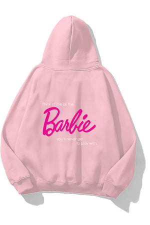 Barbie Baskılı Oversize Kadın Sweatshirt